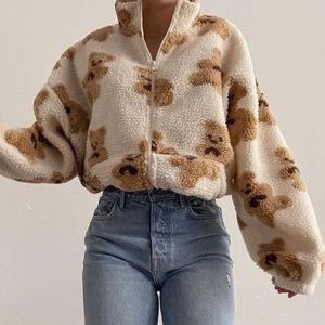 Teddy bear zip up